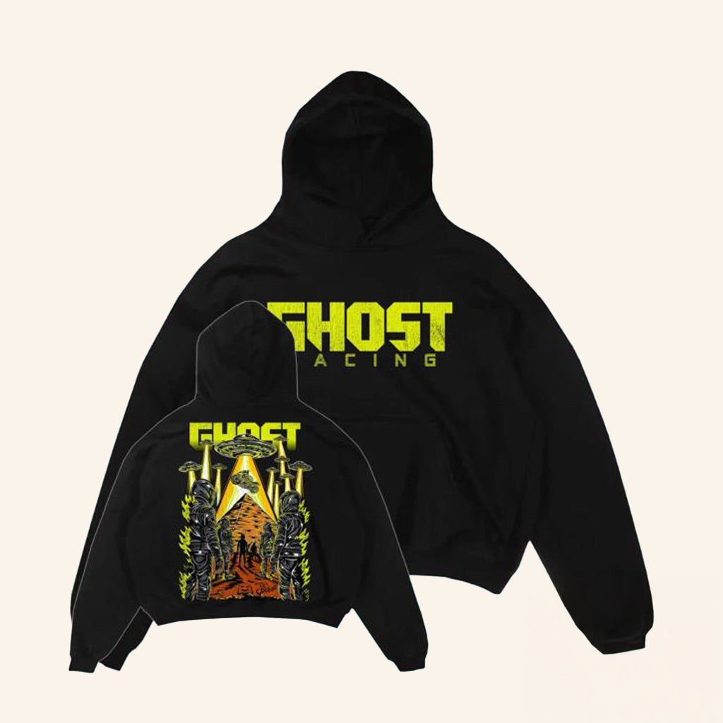 Ghost Racing Merch UFO Abduction Hoodies Gift Ideas For Him