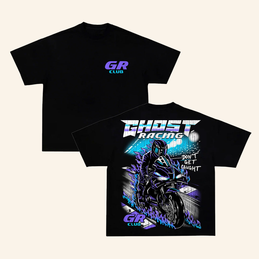 Ghost Racing Store Merch Vintage Track Black Shirt Gifts For Dad