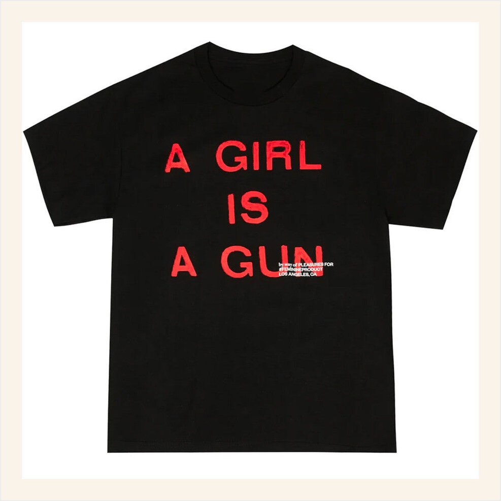 Girl Is A Gun Black T-Shirt Capsule Merch Birthday Gifts For Best Friend Christmas Presents