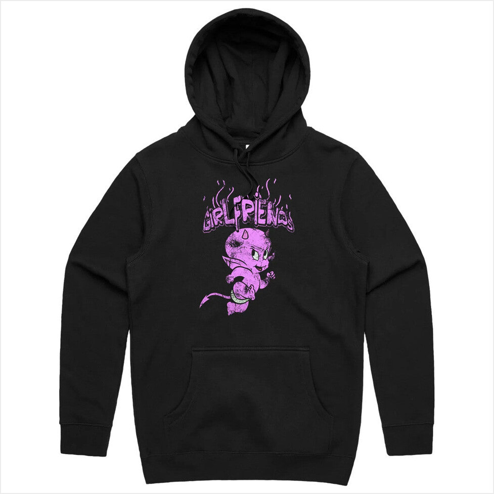Girlfriends Devil Black Hoodie Girlfriend Xo Merch Birthday Gifts For Mom Best Friend Gifts