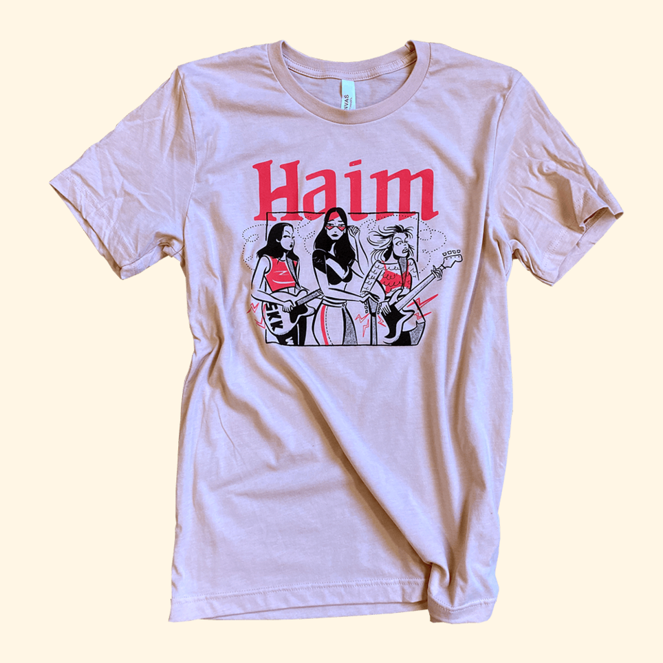Girls Playing Guitar Haim T-Shirt Haim Merch Mother's Day Gifts For Band Fans Gift Idea for Him