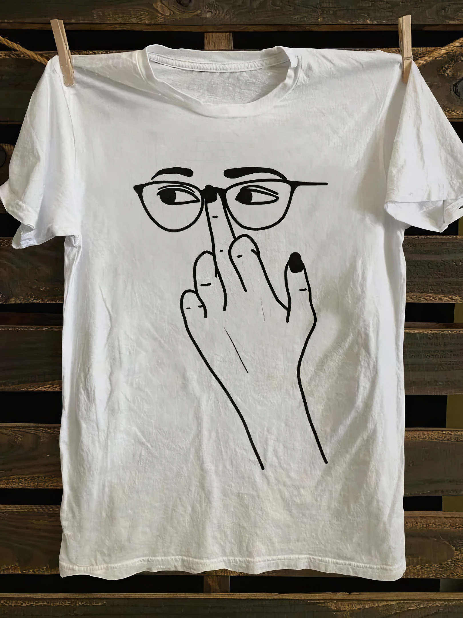 Glasses Finger T-shirt Bonus Mom Gifts Mother's Day Ideas