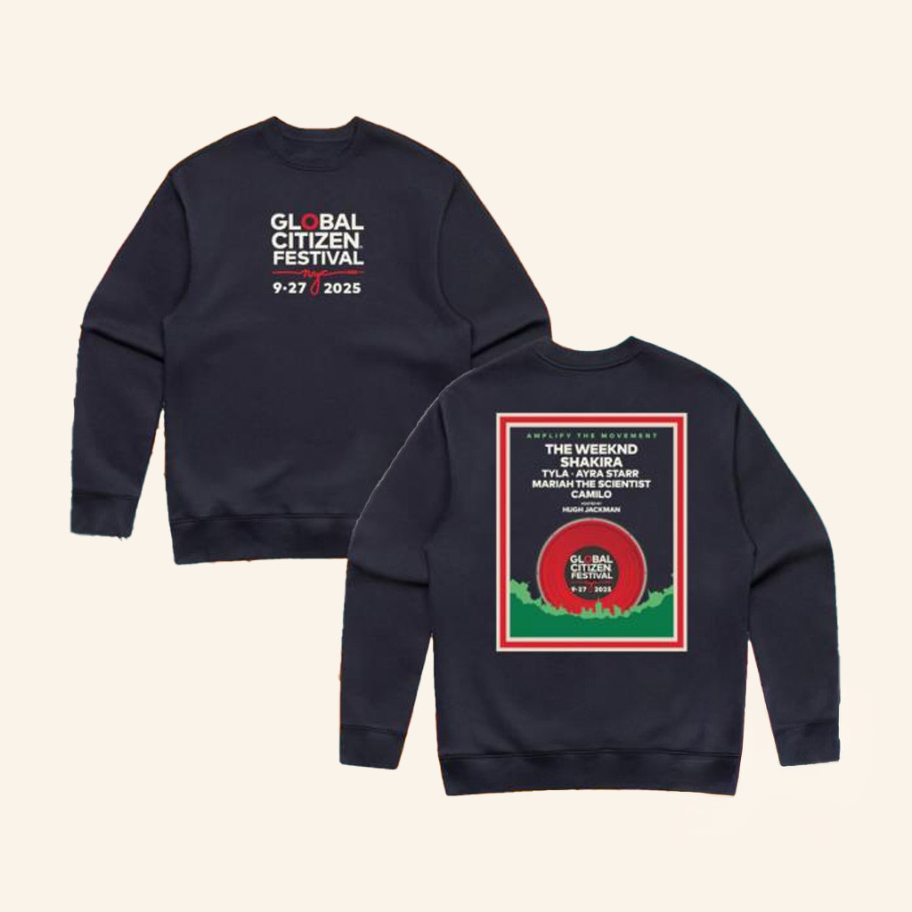 Global Citizen Merch Store GCF 2025 Lineup Sweatshirt Best Birthday Gift For Husband