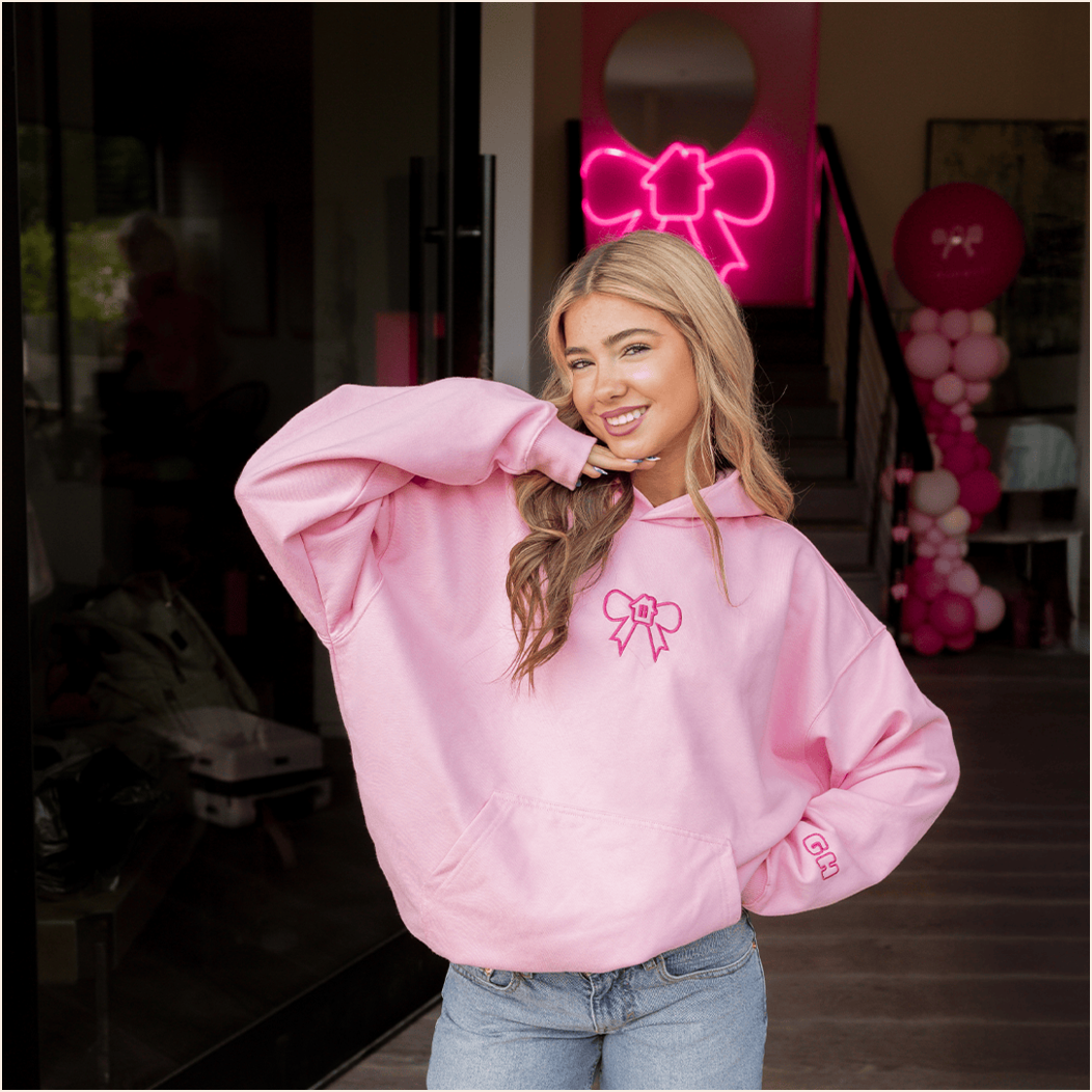 Glow House Hoodie You Are Loved Bow Hoodie Mother's Day Birthday Gifts For Dad BFF Gifts