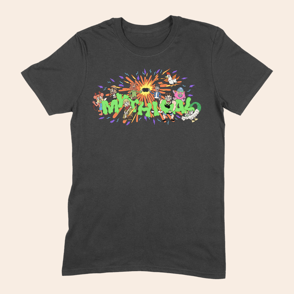 GMM Mythical '90s Cartoon T-Shirt GMM Merch Good Mythical Morning Merchandise Gifts For Fans