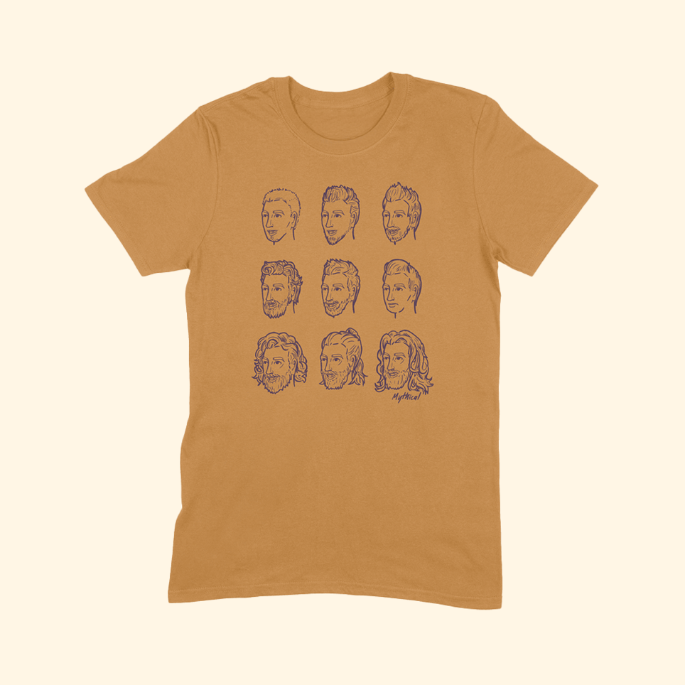 GMM Rhett's Hair Evolution Tee Good Mythical Morning T-Shirt GMM Merch Gifts For Movie Fans