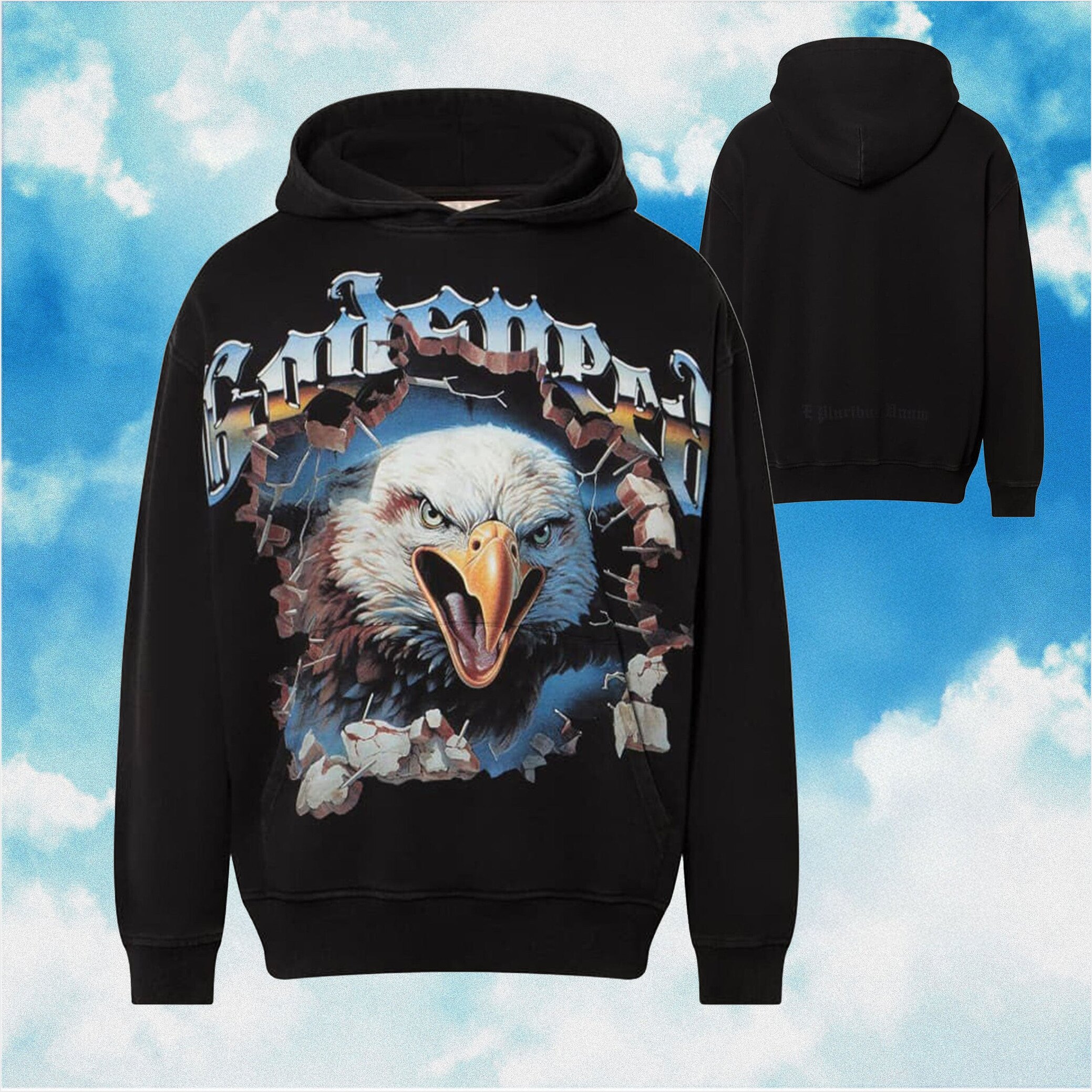 Godspeed Hoodie Spirit Animal Eagle Black Hoodie Streetwear Clothing Best Friend Birthday Gifts