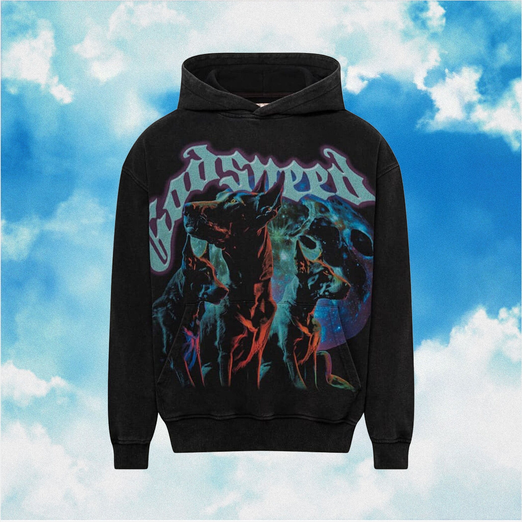 Godspeed Hoodie The Pack Dogs Black Wash Hoodie Streetwear Clothing Gifts For Best Friend