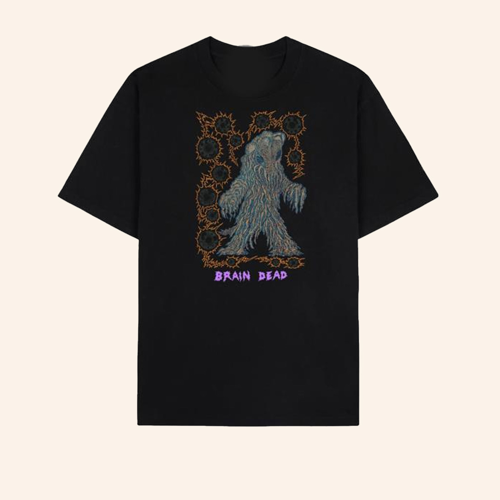Godzilla Merch Exclusive Brain Dead X Godzilla Hedorah T-Shirt Gifts For Fans