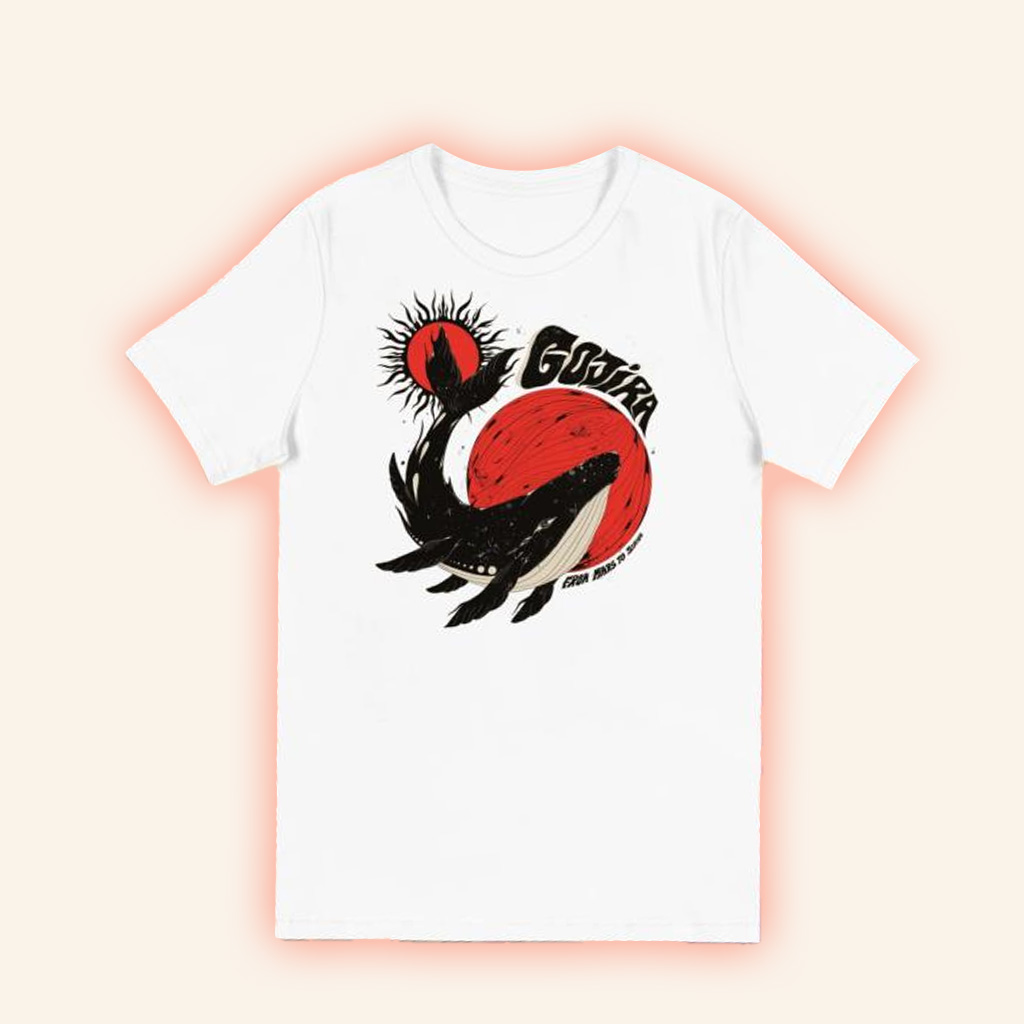 Gojira Music Merch Whale Moon Sun T-Shirt Gifts For Music Fans