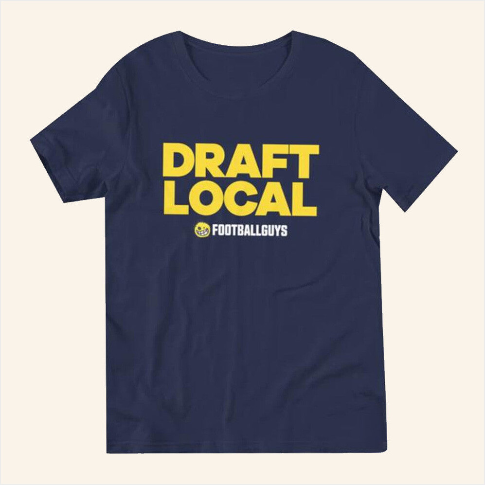 Gold And Navy Draft Local T-Shirt Footballguys Merch Birthday Gifts For Brother Her BFF Gifts