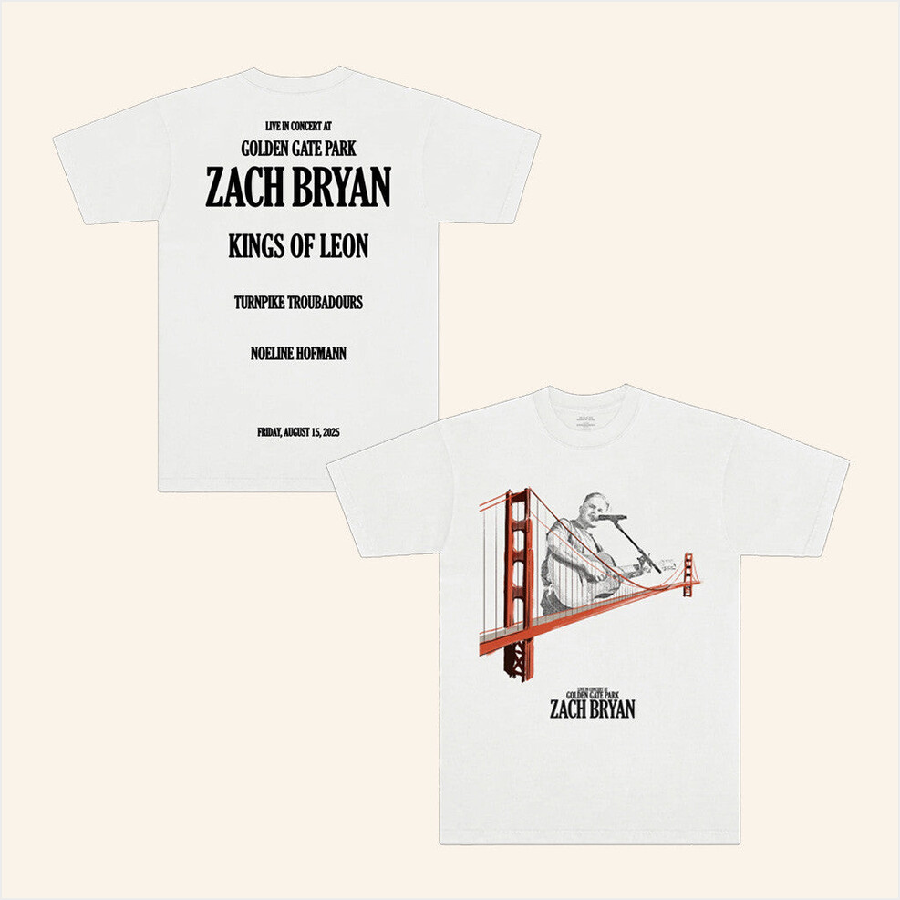 Golden Gate Park Bridge T-Shirt Zach Bryan Merch Birthday Gifts For Husband Best Friend Gifts