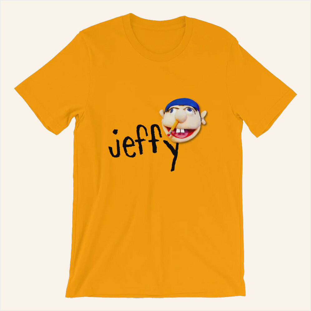 Golden Jeffy T-Shirt SML Merch Funny Birthday Gifts For Best Friend Christmas Presents