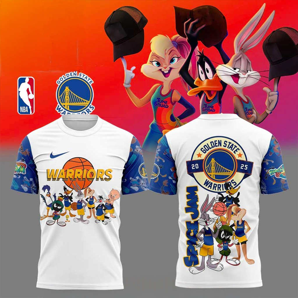 Golden State Warriors X Space Jam T-Shirt Warriors Merch Fans Gifts