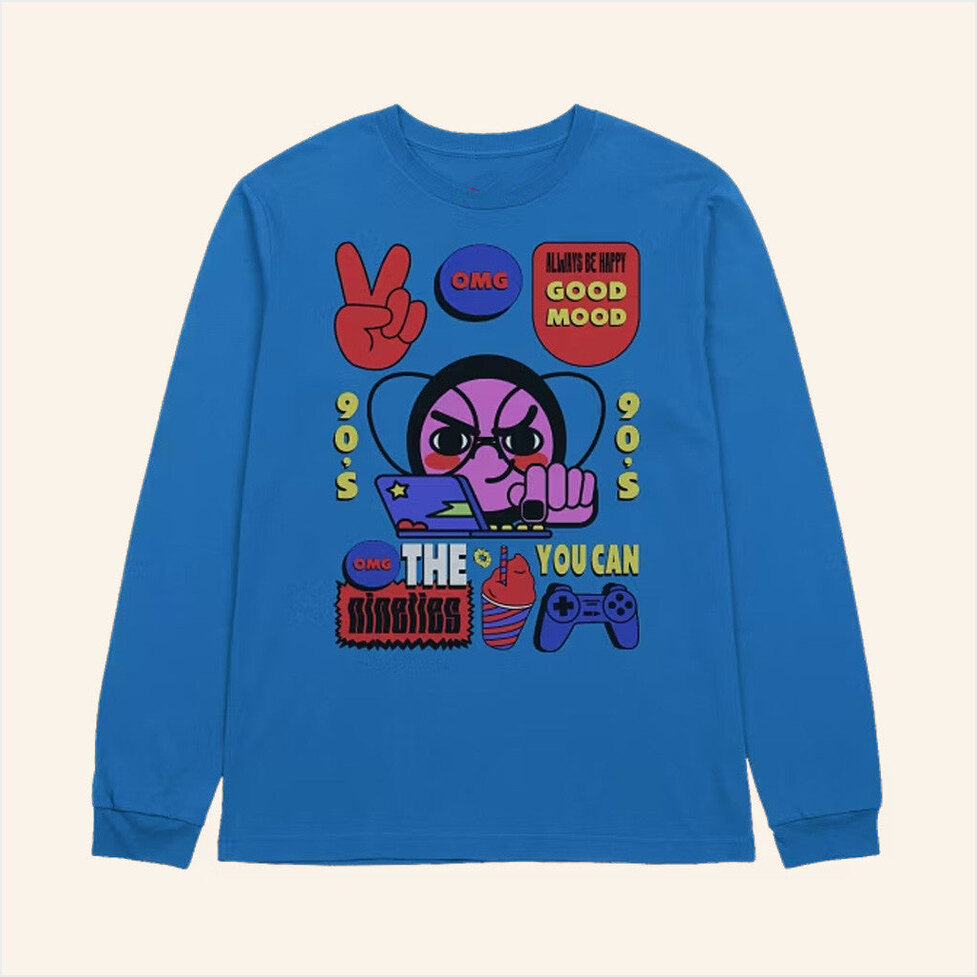 Good Mood Long Sleeve T-Shirt Aiah Assn Merch Gift Ideas For Dudes Birthday Gifts For BFF