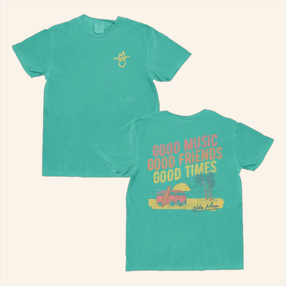 Good Music Good Friends T-Shirt Niko Moon Merch Present For Her Birthday Gifts For Besties