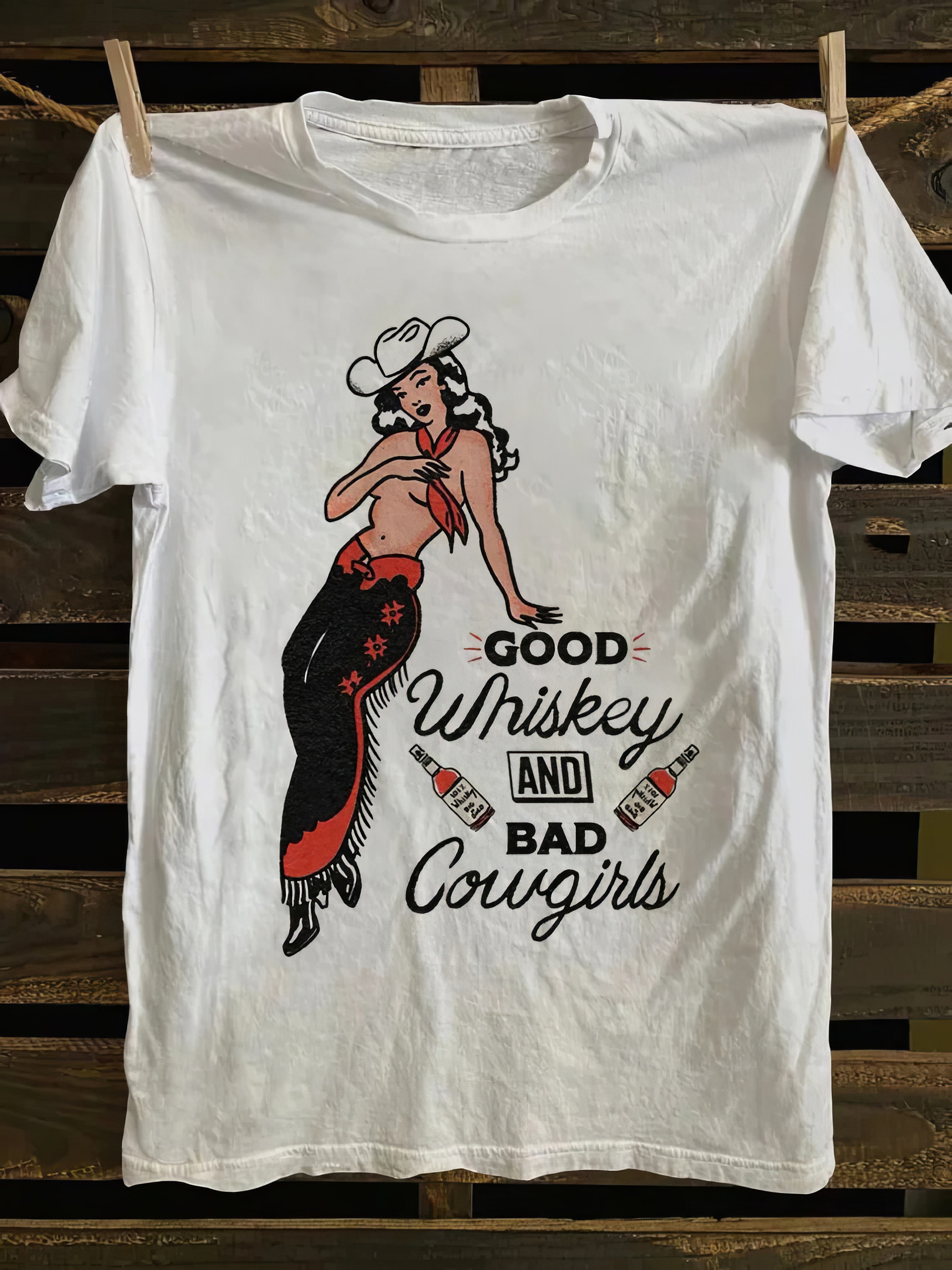 Good Whiskey And Bad Cowgirls T-shirt Awesome Mother's Day Gifts 2025