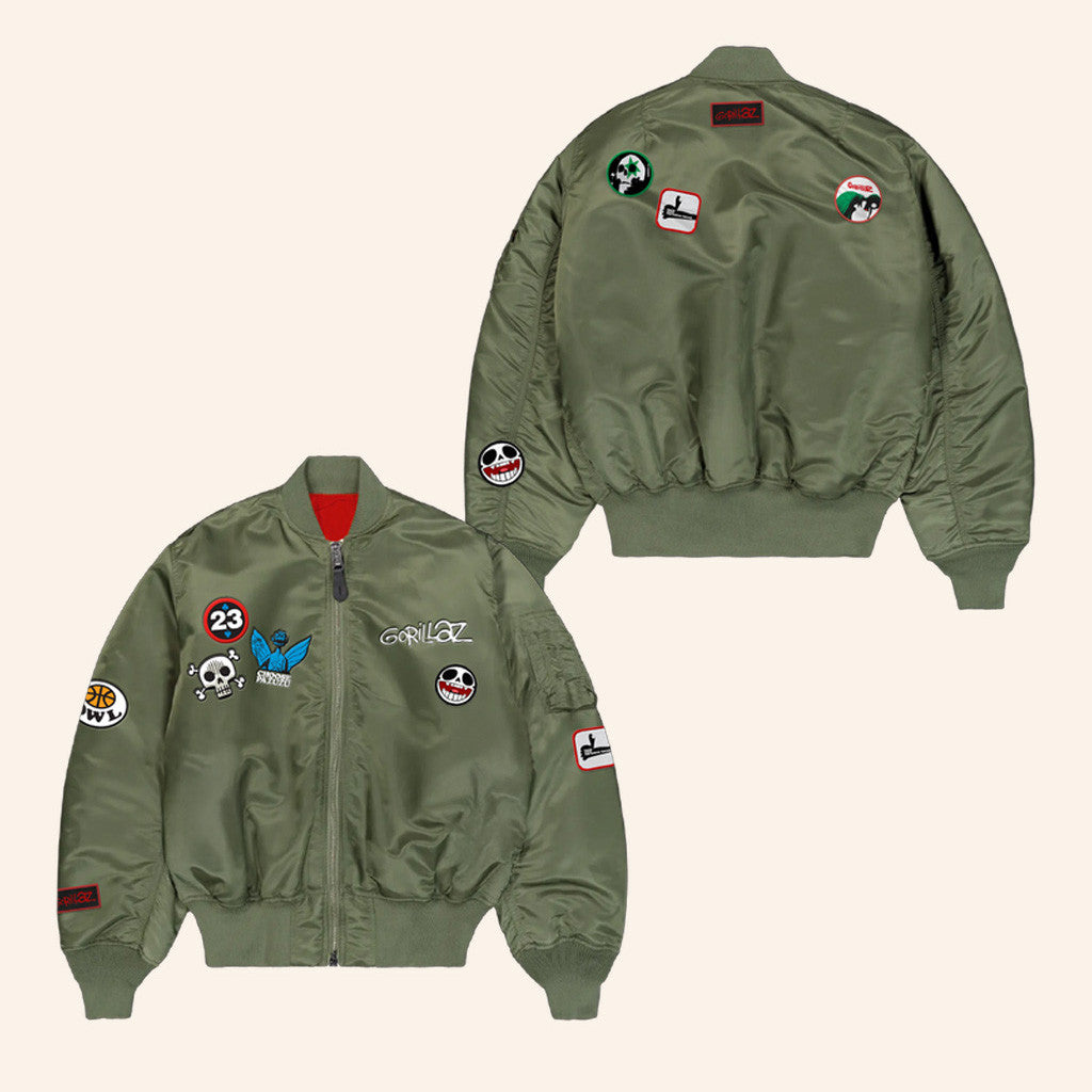 Gorillaz Merch 25 HOK Gorillaz Bomber Jacket Birthday Gift Ideas For Friends