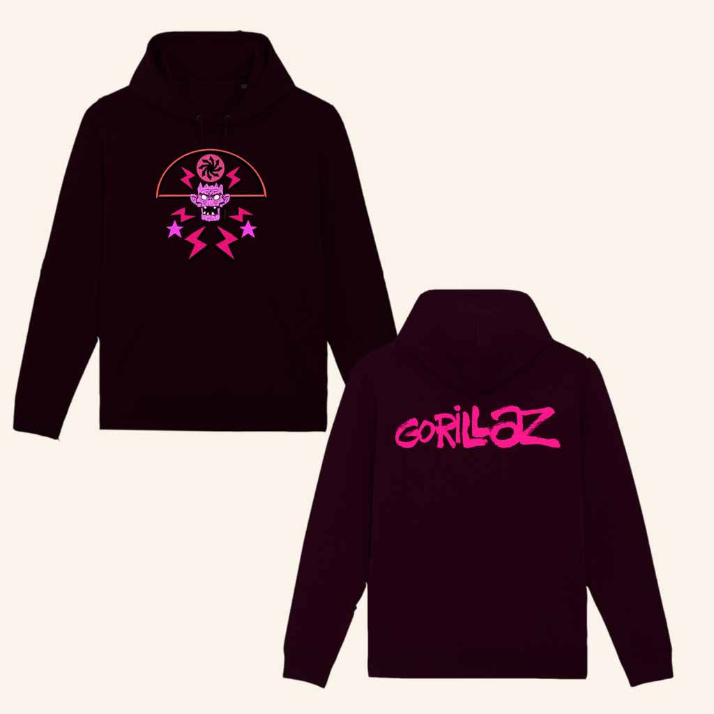 Gorillaz Merch Cult Of Gorillaz Black Hoodie Best Gifts For Music Lovers
