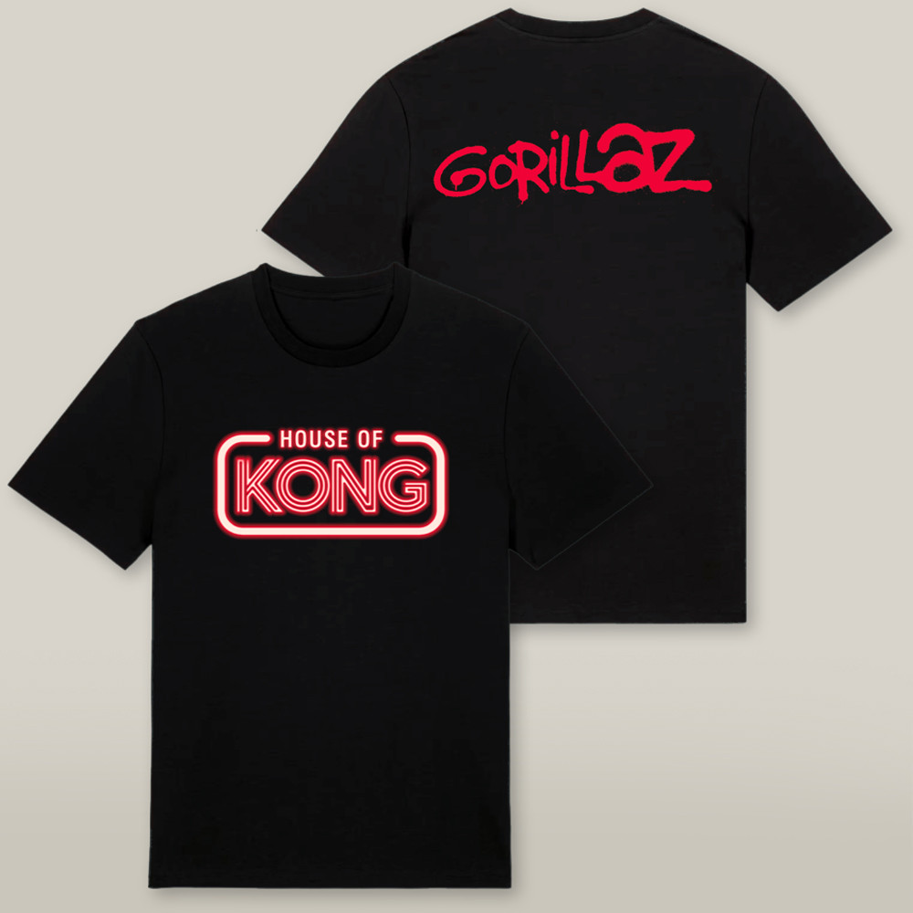 Gorillaz Merch House Of Kong Logo T-Shirt Best Present For Music Fans