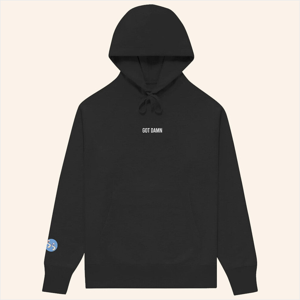 Got Damn Black Hoodie Stiff Socks Merch Birthday Gifts For Dad Gifts For Friends