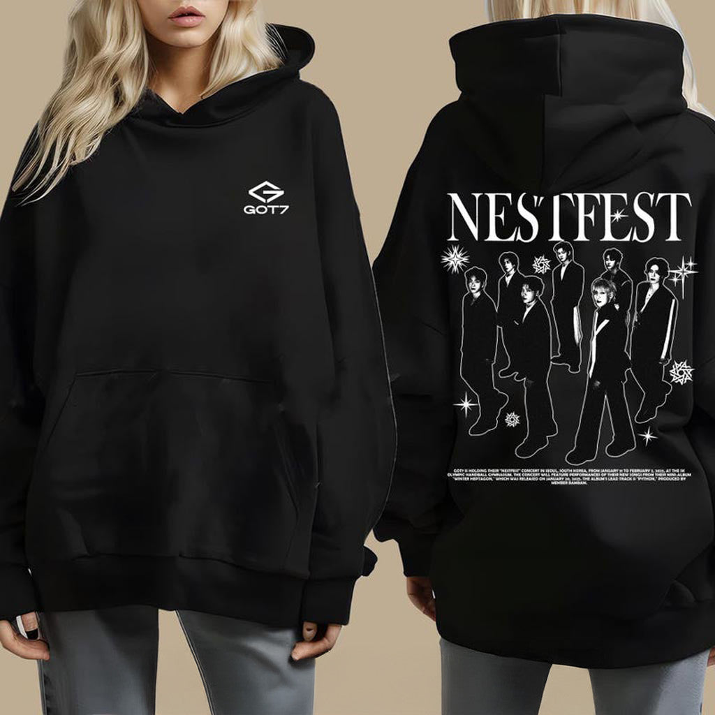 GOT7 Kpop Hoodie, Got7 Nestfest Concert Sweatshirt, 2025 Got7 Concert, Got7 Winter Heptagon