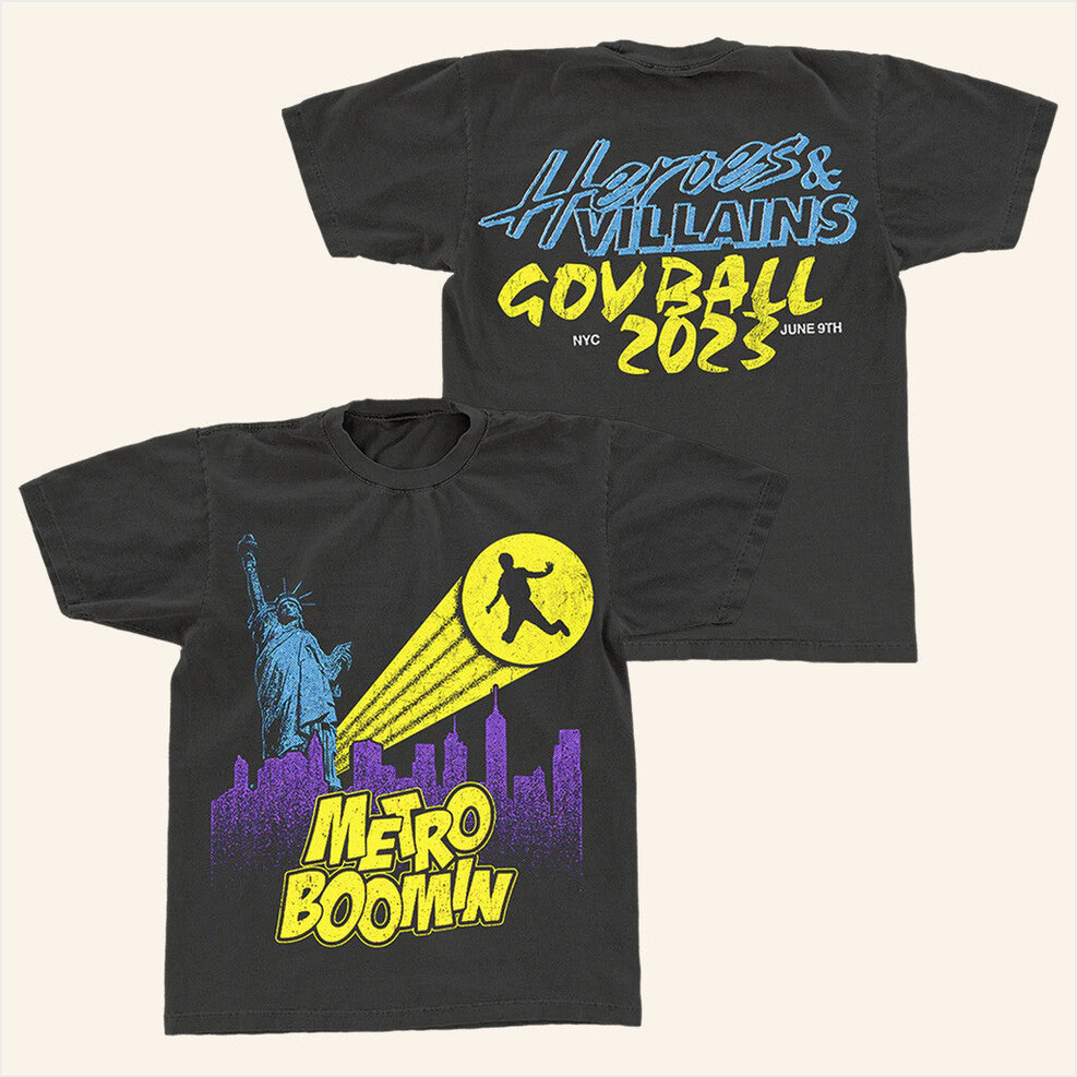 Gov Ball 2023 T-Shirt Metro Boomin Merch Birthday Gifts For Dad BFF Gifts Ideas