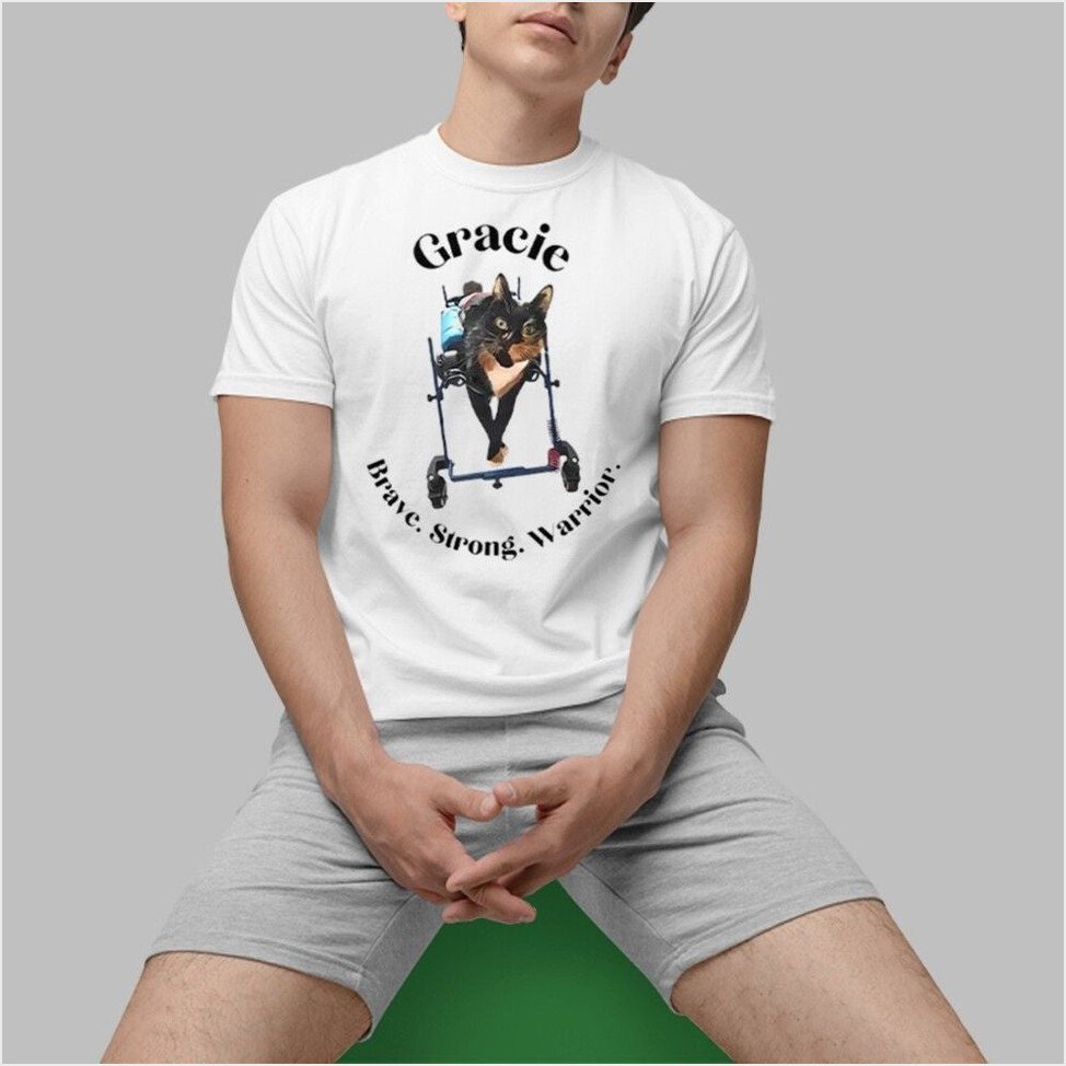 Gracie Cat Brave Strong Warrior Shirt Birthday Best Friend Gifts Christmas Presents