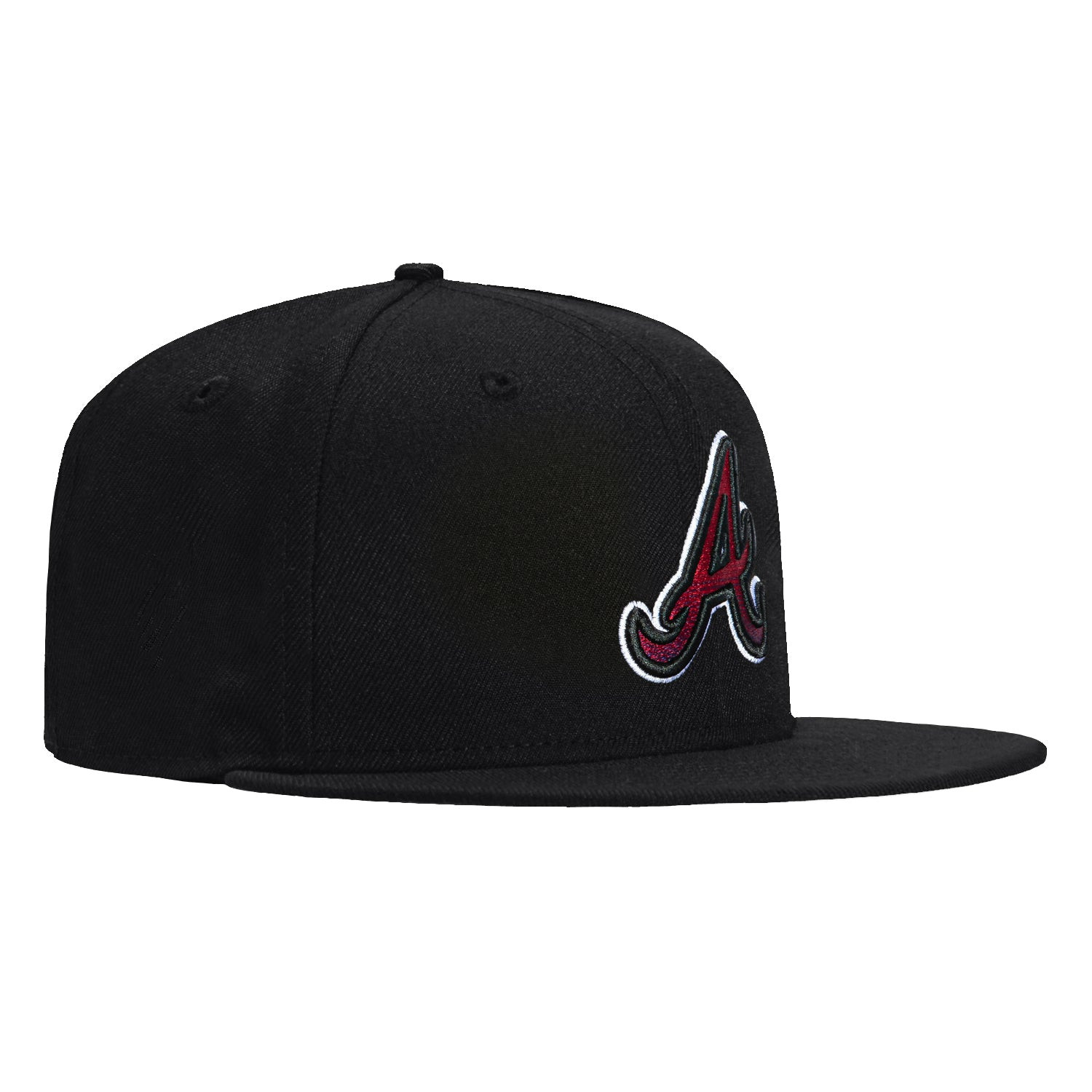 Gradient Logo Atlanta Braves Hat Snapback Black Gifts For Fans