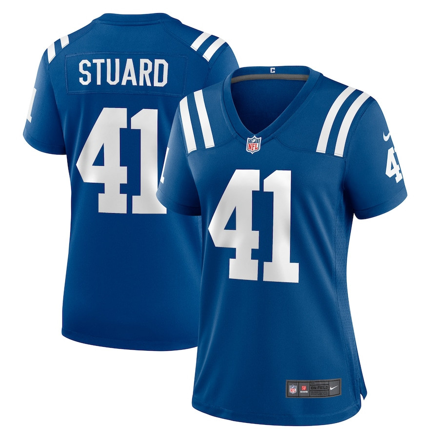 Grant Stuard 41 Indianapolis Colts Women's Game Jersey - Royal - JS261