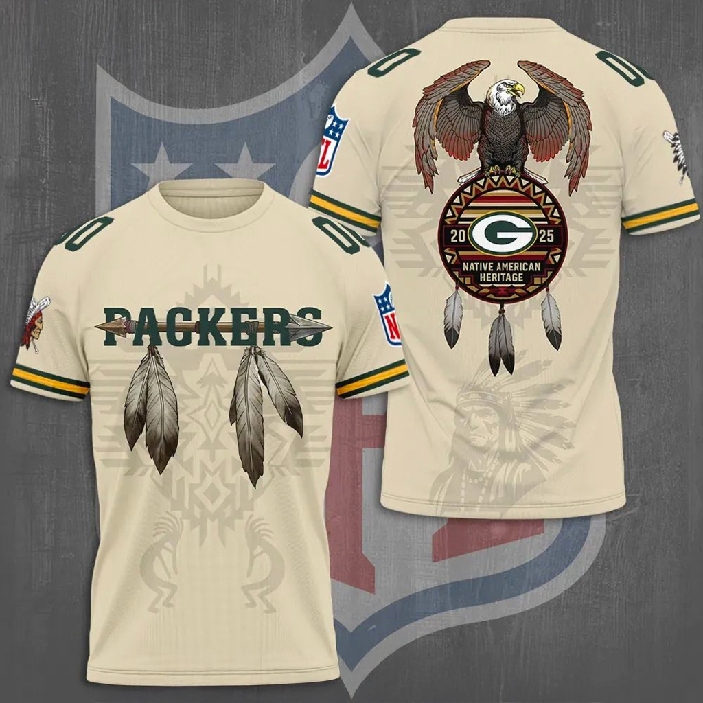 Green Bay Packers X Native American Heritage Shirt Packers Merch Gift For Football Lovers