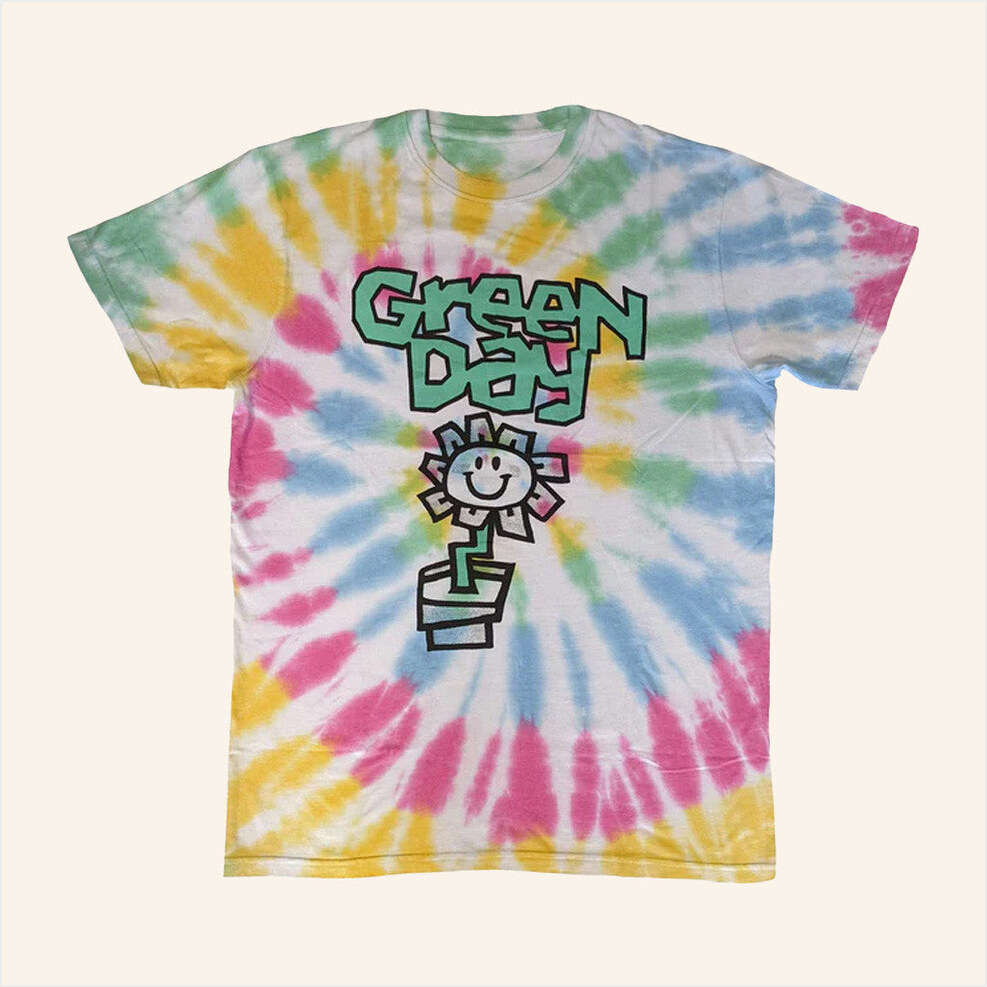 Green Day Flower Pot Dip Dye T-Shirt Maverick Supply Merch Best Birthday Gifts For Besties