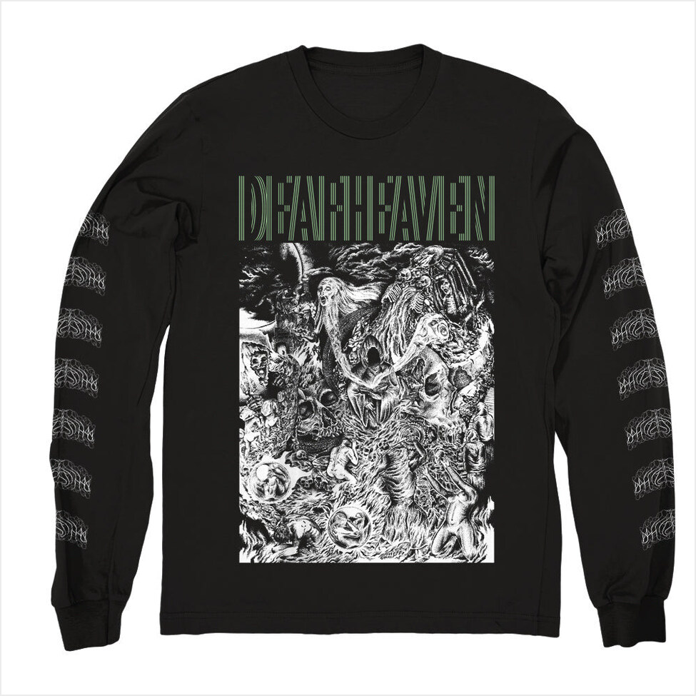 Green Logo Long Sleeve Shirt Deafheaven Merch Deafheaven Shirt Father's Day Gifts For Metal Music Lovers