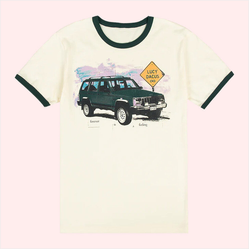 Green Truck Ringer T-Shirt Lucy Dacus Merch Birthday Gifts For Friends Best Friend Gifts