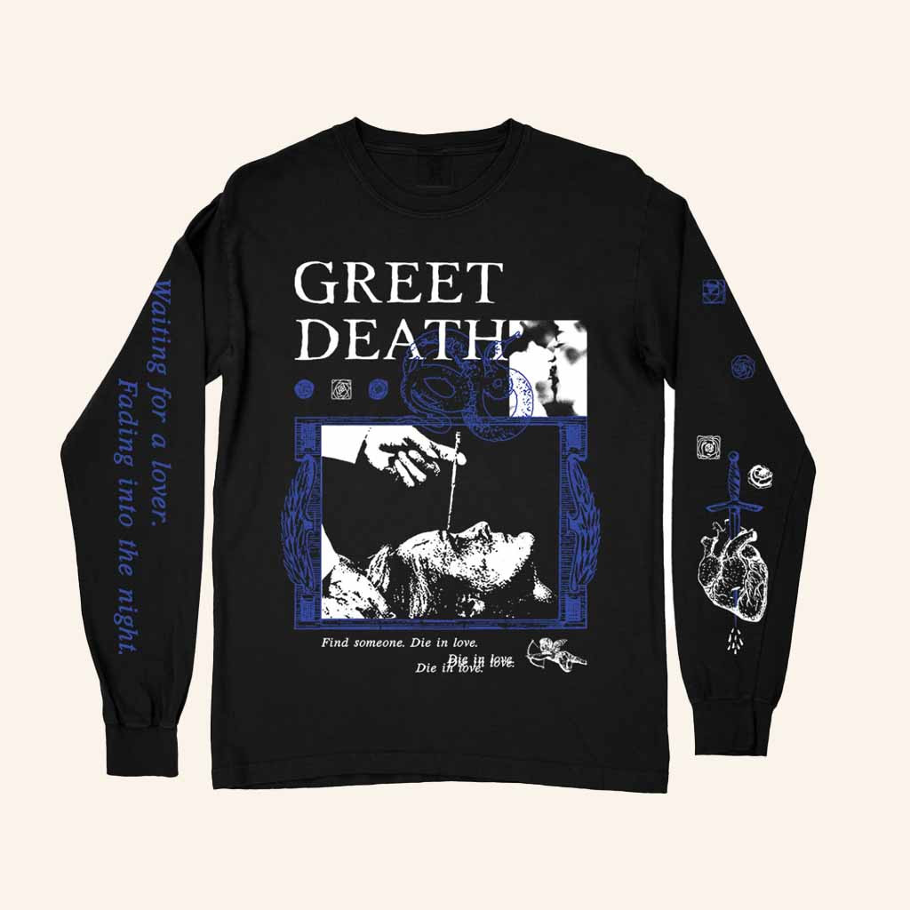 Greet Death Merch Lobotomy Premium Black Long Sleeve Shirt Gift For Rock Music Lovers