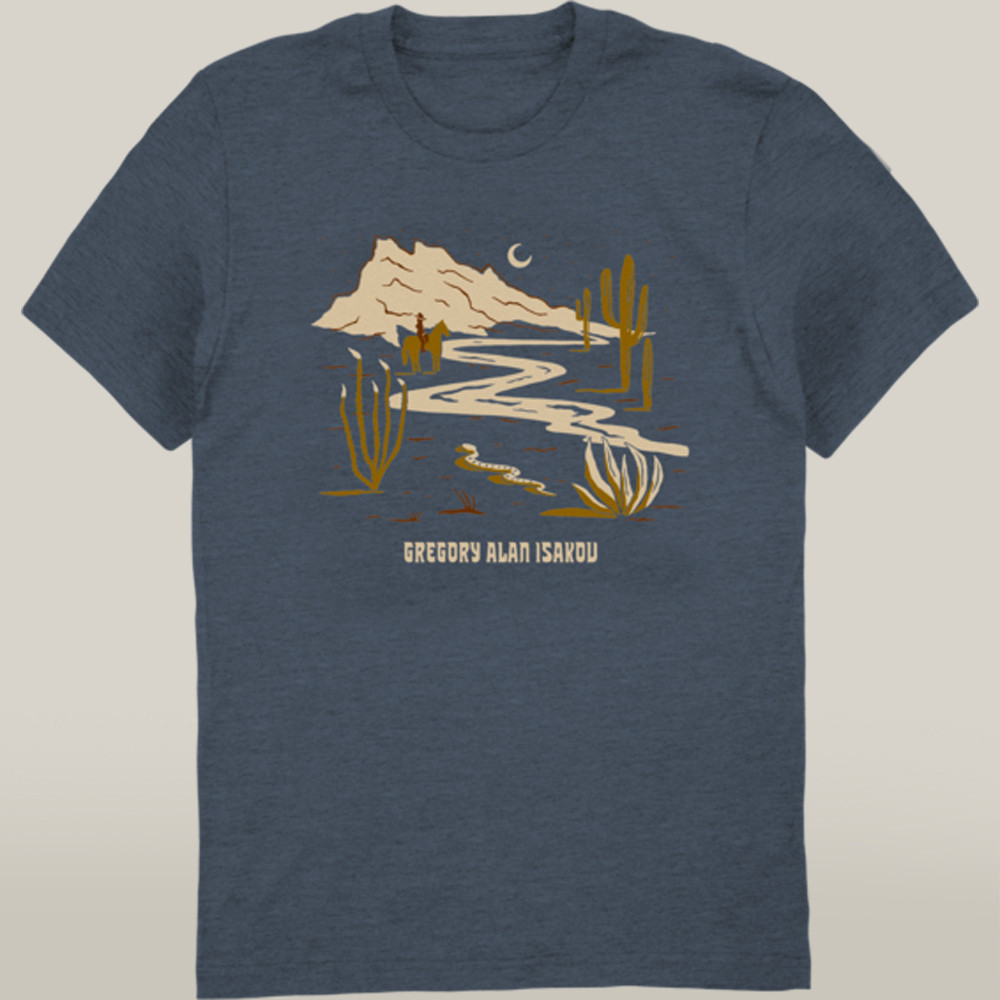 Gregory Alan Isakov Merch Desert Mountain T-Shirt Legion Blue Best Gift For Concert Outfit