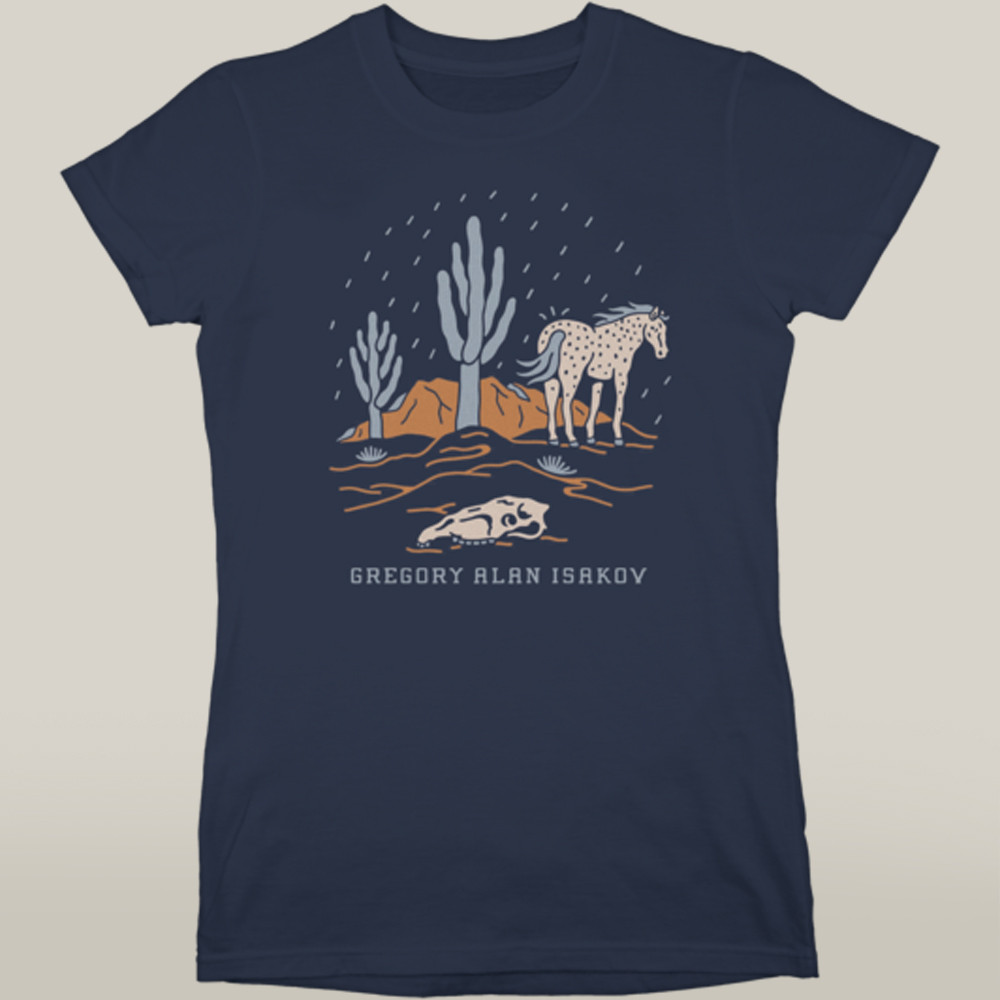 Gregory Alan Isakov Merch Desert Rain Ladies T-Shirt Best Present For Music Collectors