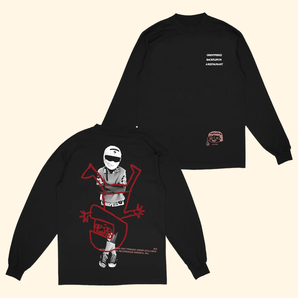 Grentperez Long Sleeve Shirt Black Backflips Design Music Merch Great Gifts For Boyfriend