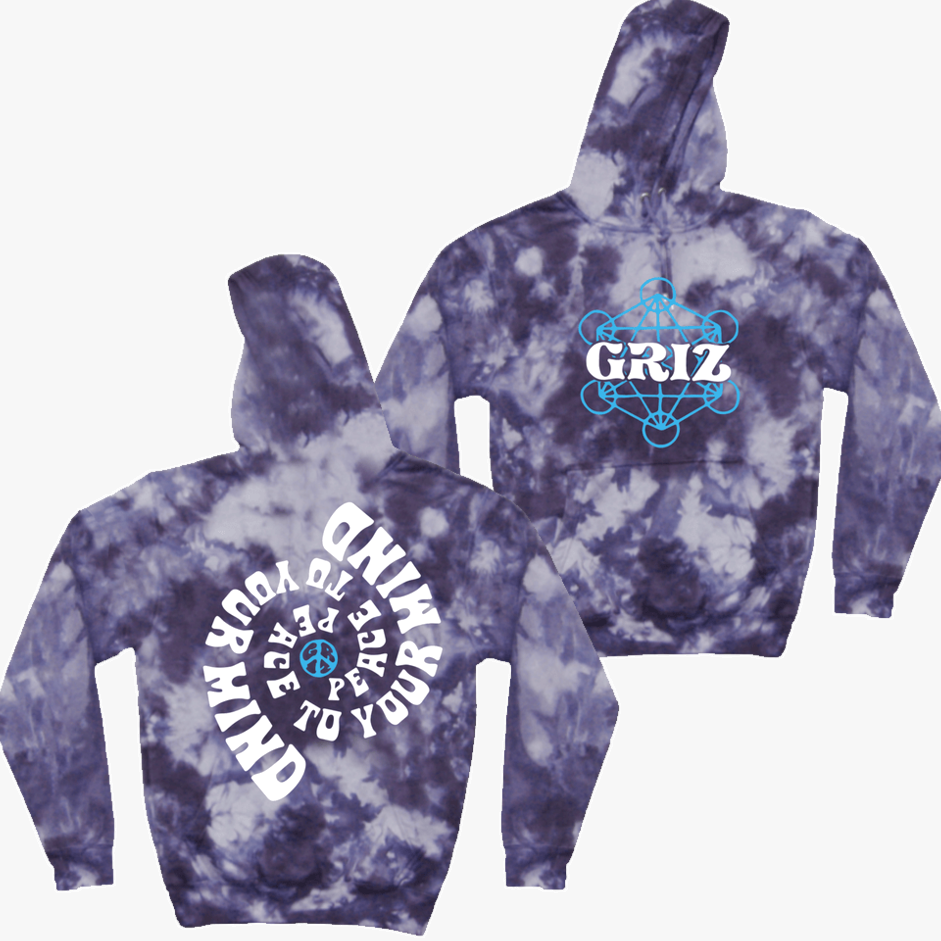 Griz Merch Griz Peace To Your Mind Tie Dye Hoodie Gifts For DJ Fans Gifts For Best Friend