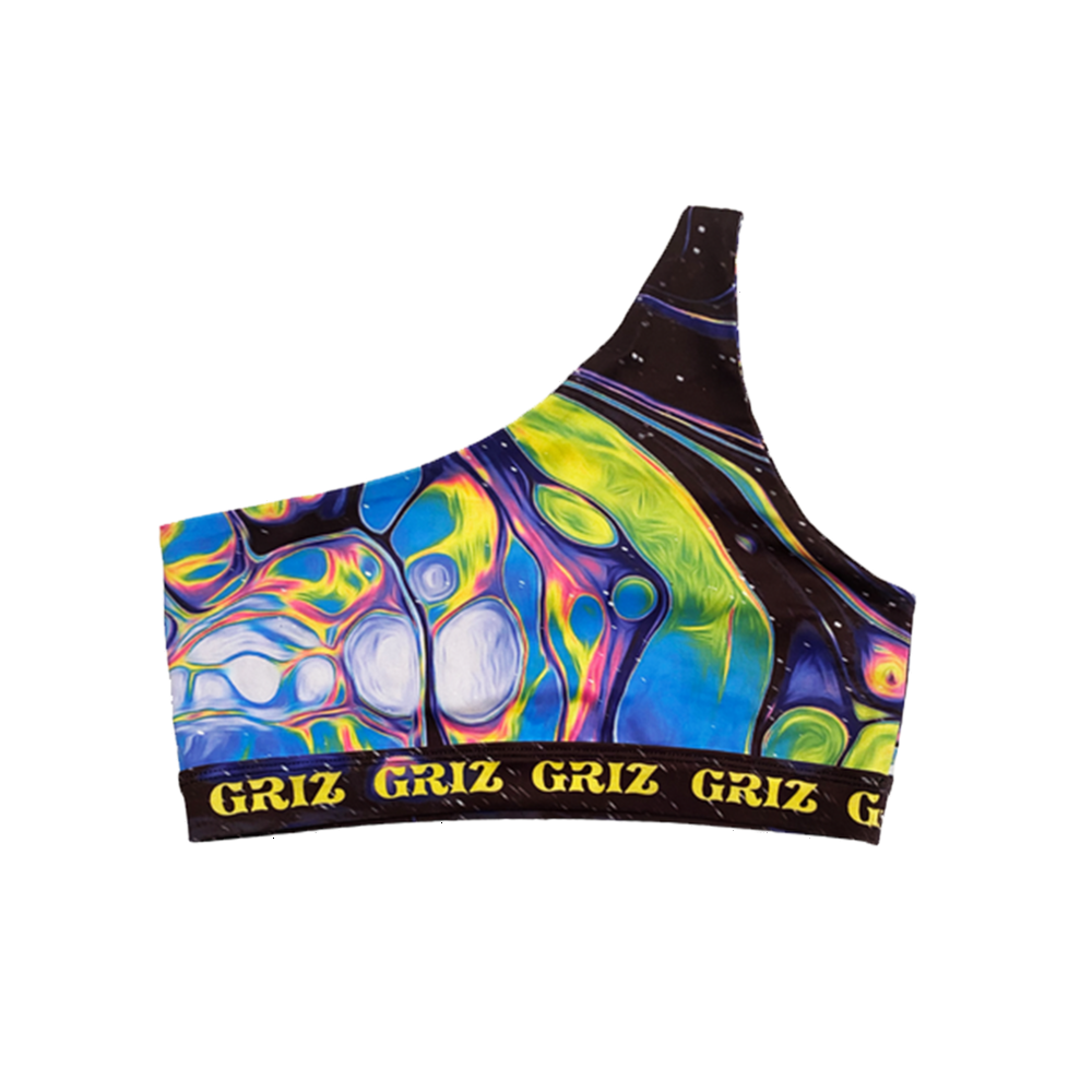 Griz Merch Summer Nova Activewear One-Shoulder Sports Bra DJ Fans Gifts Gifts For Besties