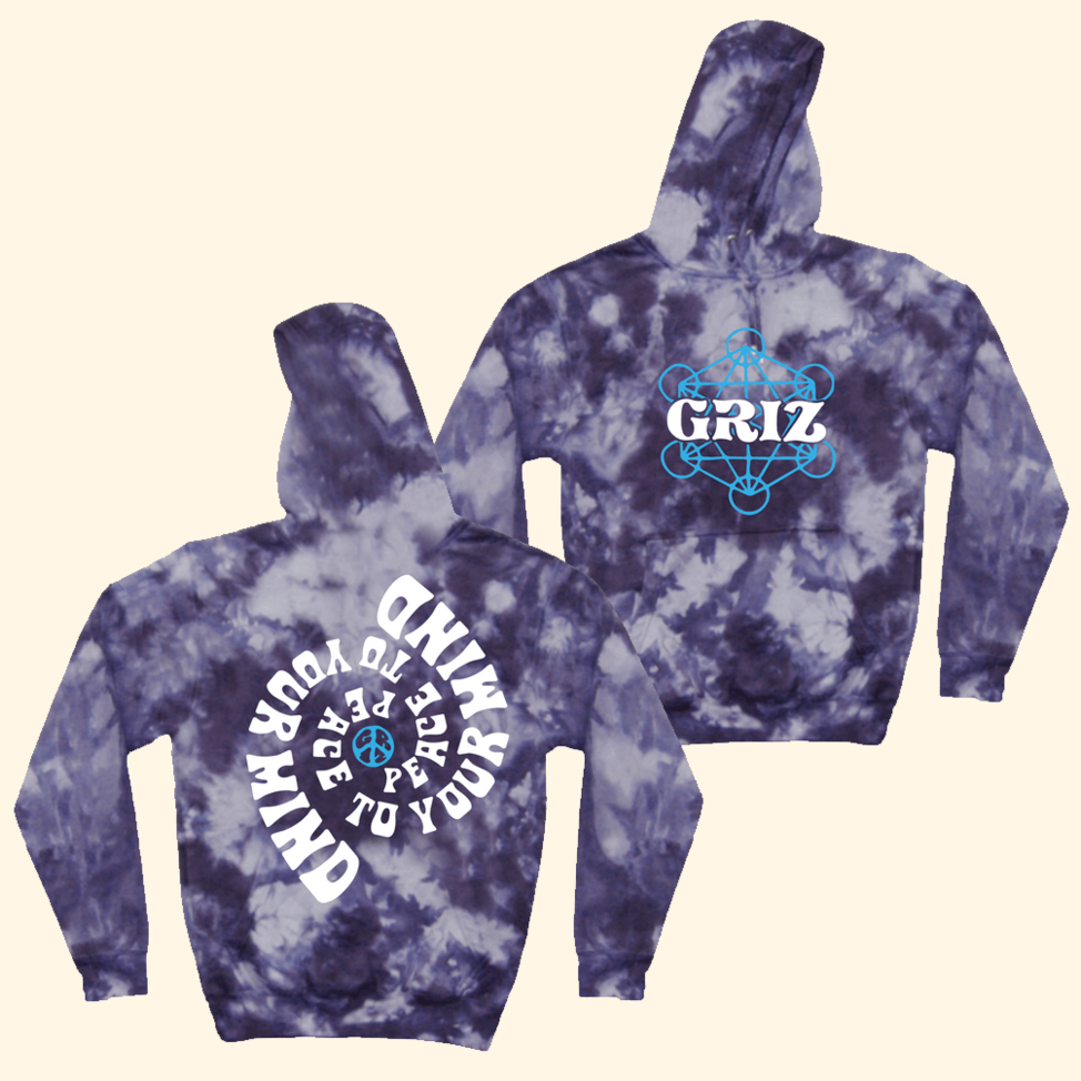 Griz Peace To Your Mind Tie Dye Hoodie Griz Merch Birthday Gifts For DJ Fans BFF Gifts