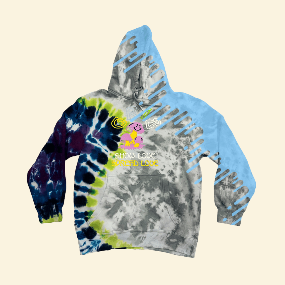 Griz Shroom Bloom Sidewinder Tie Dye Hoodie Griz Merch Gifts For DJ Fans Country Boy Gift