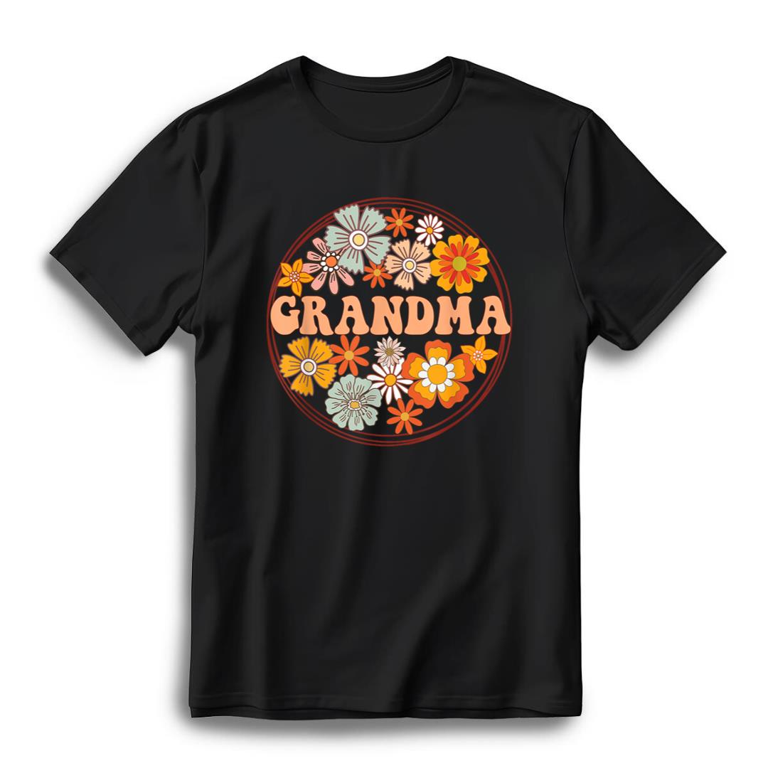 Groovy Grandma Retro Flowers Women Mother's Day Grandmother