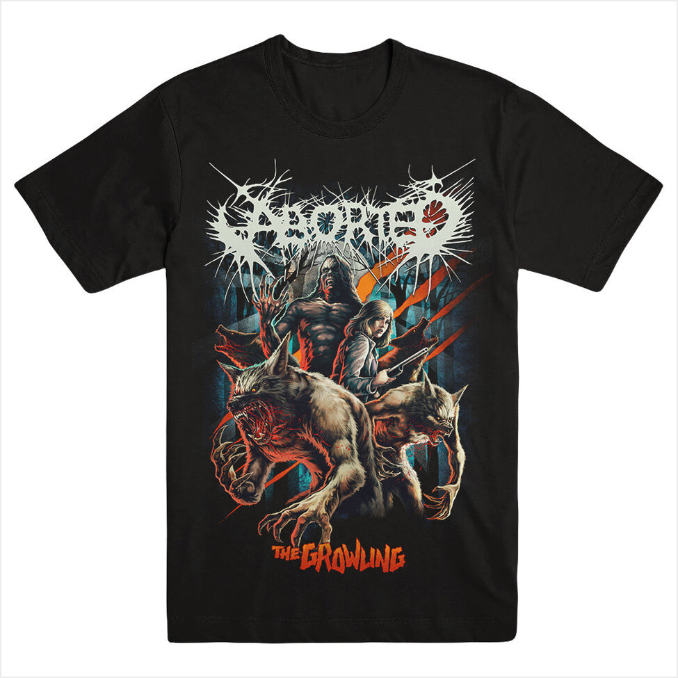 Growling Shirt Aborted Merch Aborted Shirt Father'S Day Birthday Gifts For Metal Music Lovers