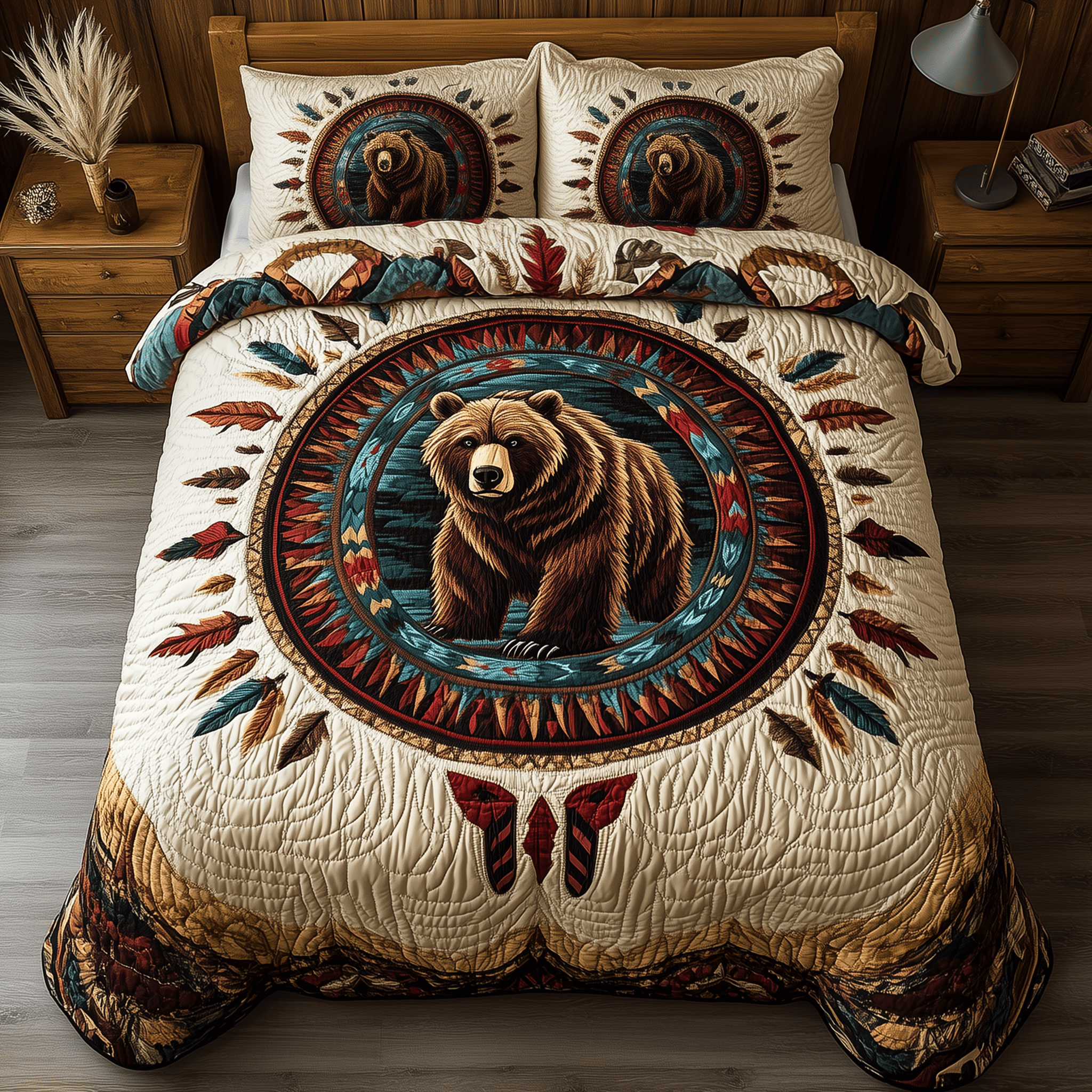 Guardian of Strength Quilted Bedding Set Best Duvet Cover Bedspread Set Gift Ideas For New Moms
