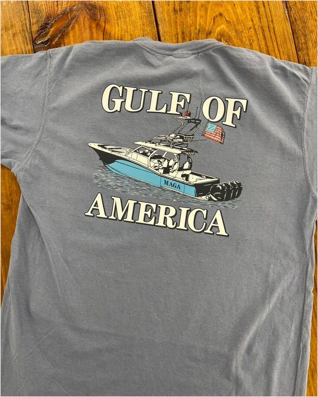 Gulf Of America Shirt MAGA President Donald Trump 2025 T-Shirt Patriotic Birthday Gifts For Dad