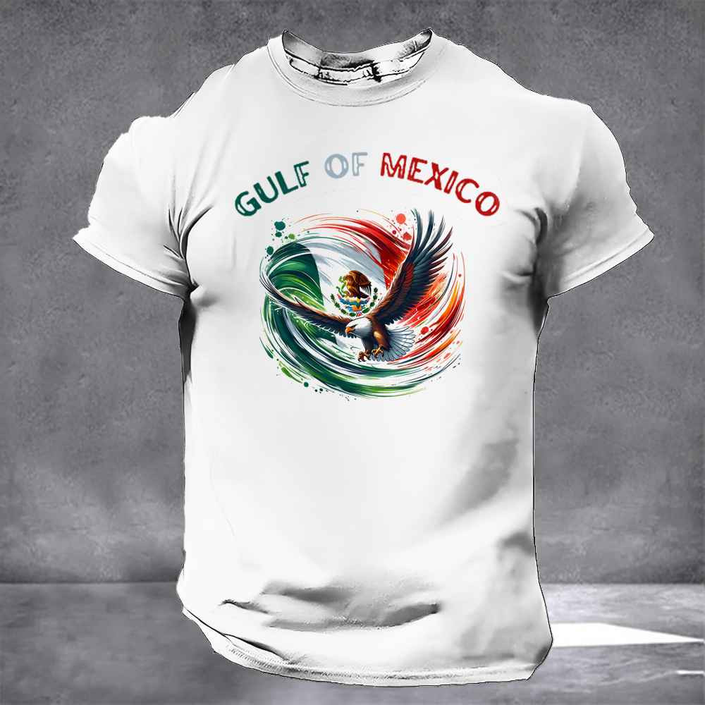 Gulf Of Mexico Shirt Mexican Flag T-Shirt Patriotic Gifts For Husband