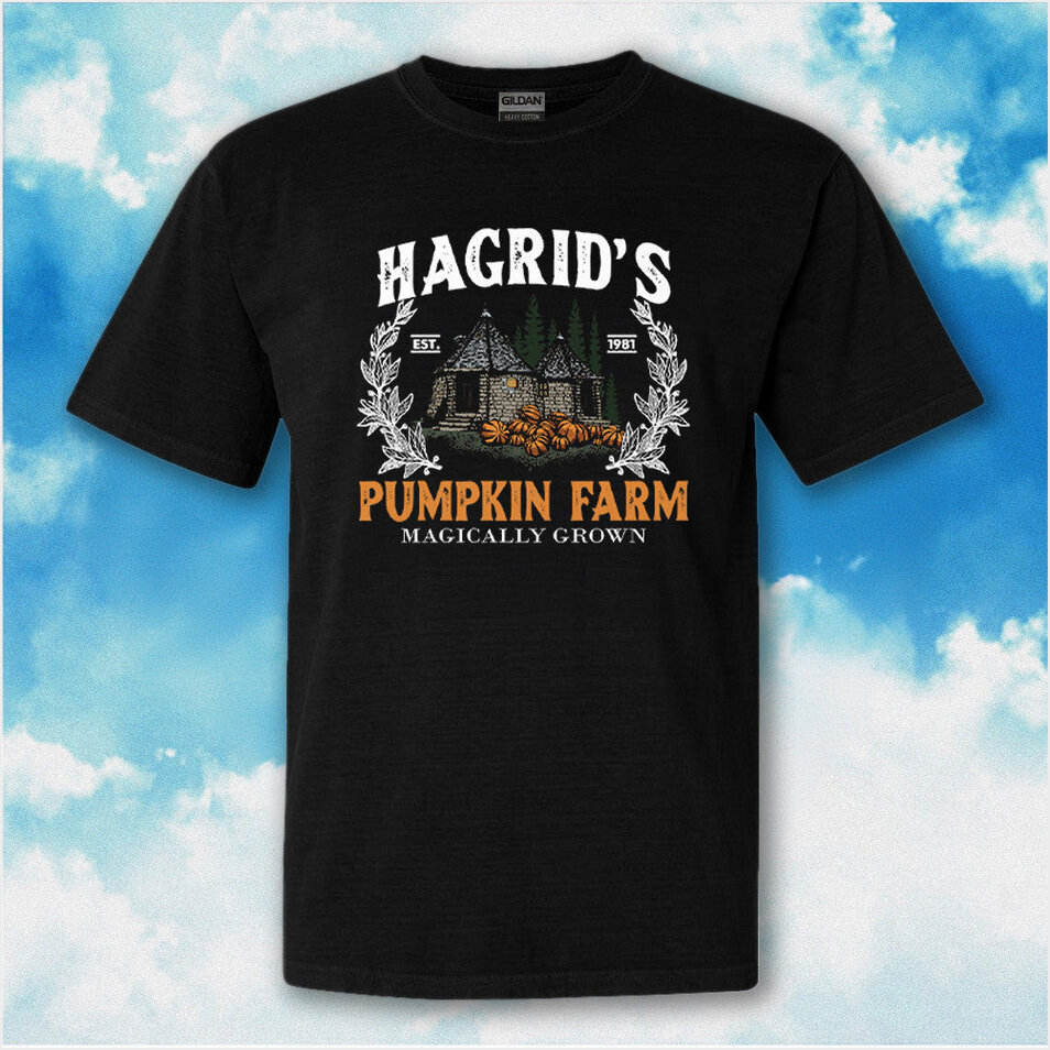 Hagrids Est 1981 Pumpkin Farm Magically Grown Halloween T-Shirt Spooky Shirt Christmas Presents