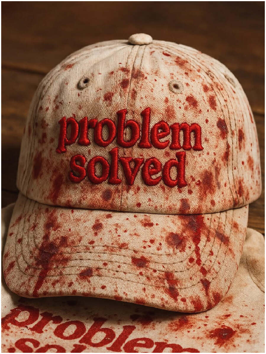 Halloween Bloody Problem Solved Hat Horror Scary Hat Gifts For Halloween Gifts For Besties