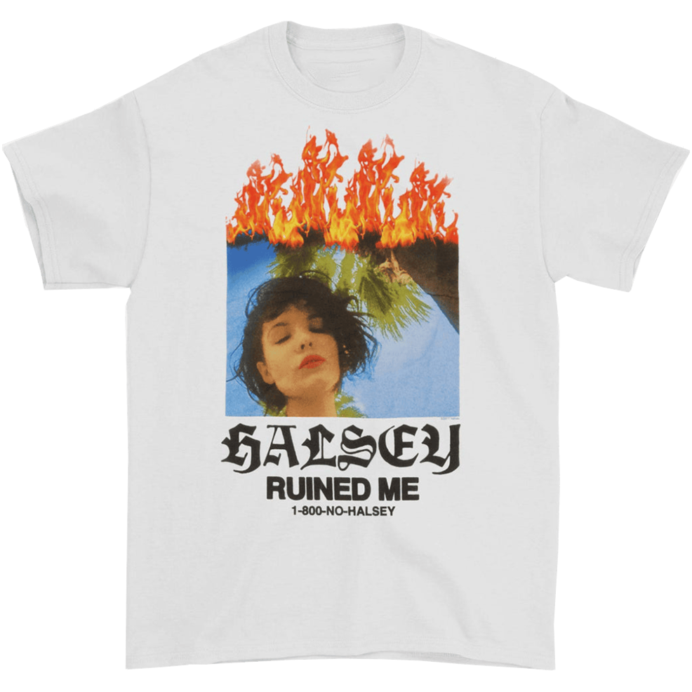 Halsey Merch T-Shirt Halsey Ruined Me Tee Gifts For Music Fans Birthday Gift for Husband